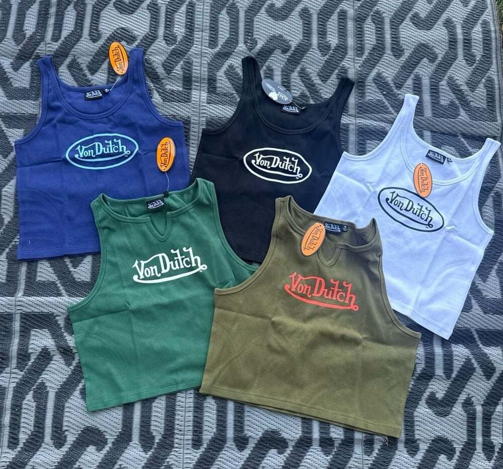Von Dutch 1X Cropped Tank Top Lot of 5 NWT